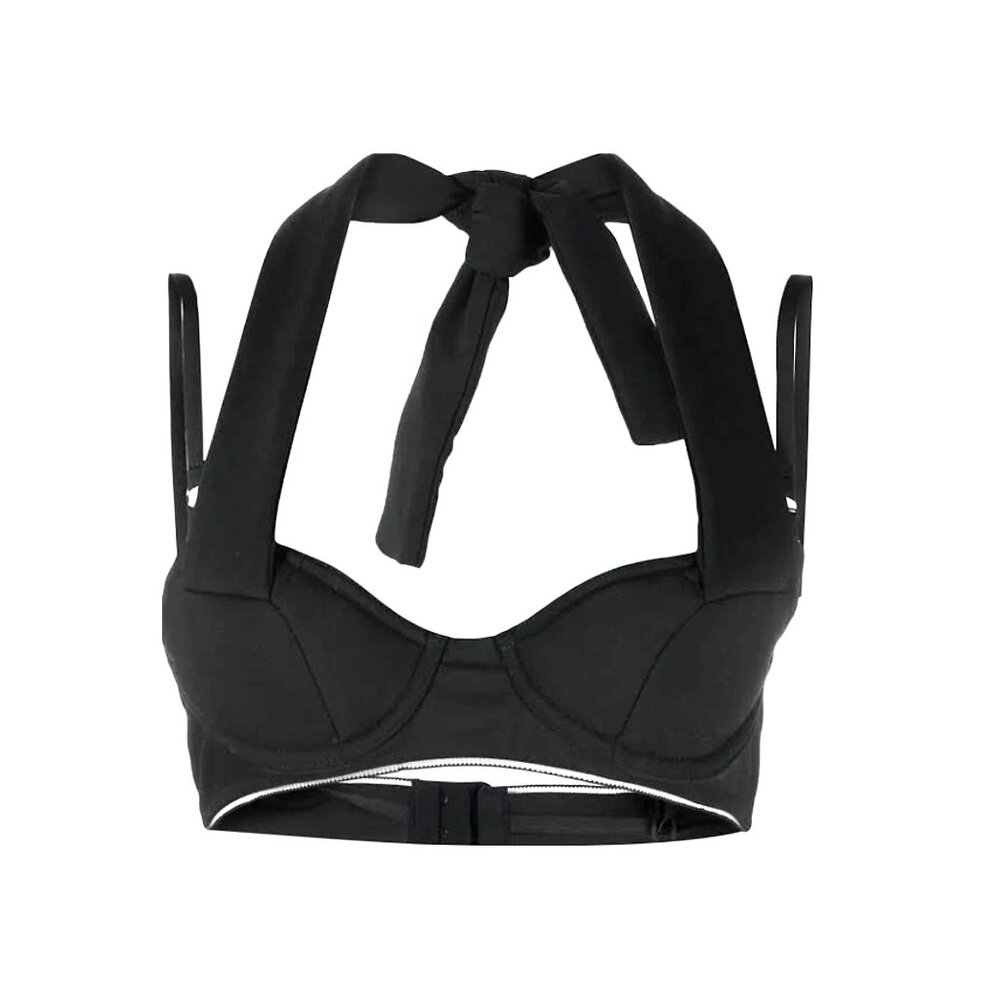 JACQUEMUS Le Haut Cuscinu Stretch Wool Bra Top – Size FR 40 - Medium